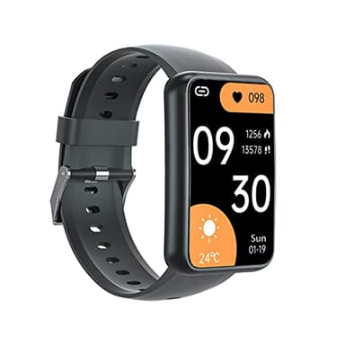 Hiiiman Voice Recorder Smart Watch, Fitness Tracker with Heart Rate Monitor, Sleep Monitor, MP3, Waterproof Pedometer Step Calories Smartwatch for Android & iPhone