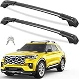 Tuyoung 220lbs Roof Rack Cross Bars Compatible with Ford Explorer 2020-2025, Heavy Duty Aluminum Anti-Theft Lockable Metal Lock Roof Rails Crossbars Rooftop Cargo Bars Luggage Racks Carrier