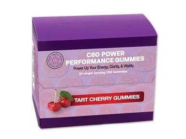 C60 Power C60 Gummies - Natural Wellness & Antioxidant Support for Men & Women, 99.99% Pure Sublimated Carbon Fullerenes, Promotes Energy, Mental Clarity, & Stamina - 30 Count