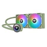 Thermaltakte TH280 V2 ARGB Sync/AlO Liquid Cooler/Fan 140mm*2/PWM 500~1800 RPM/Mirror Waterblock/MB ARGB Sync Control/Matcha Green, CL-W375-PL14MG-A