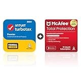 TurboTax Premier 2024 Tax Software, Federal & State [PC/MAC Download] & McAfee Total Protection 5 Devices