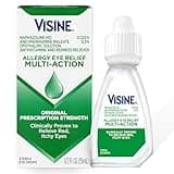 Visine Allergy Eye Relief Multi-Action Antihistamine & Redness Reliever Eye Drops with Pheniramine Maleate & Naphazoline HCl, Allergy Eye Drop Treatment for Red, Itchy Eyes, 0.5 fl. oz
