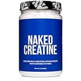 Naked Pure Micronized Creatine Monohydrate Powder - Unflavored, 500g, 1.1lb Bulk - Vegan, Non-GMO, Gluten-Free, Soy-Free, No Fillers, Supports Muscle Growth & Strength - 100 Servings