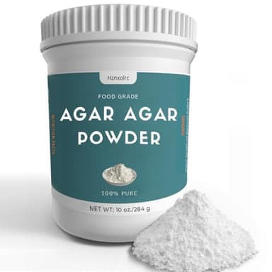 10 oz Agar Agar Powder, 100% Pure, Premium Natural Thickener and Gelling Agent, Rich in Dietary Fiber, Suitable for Making Candies, Cheeses, Jellies, Jams and More