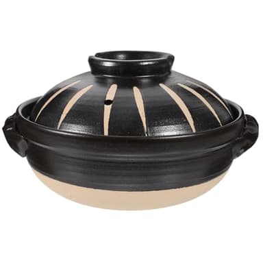 Japanese Donabe Ceramic Hot Pot: Casserole Earthenware Clay Pot Japanese Cooking Donabe Ceramic Casserole Pot Stock Pot Soup Pot Clay Cooking Pot for Shabu Shabu