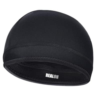 REALON Neoprene Scuba Diving Hood 2mm Thermal Swim Cap for Mens Women Youth Boys Girls, Long Short Hair Warm Clean Breathable Wetsuit Beanie for Swimming Surfing Hunting Skiing Cold Water Aerobics