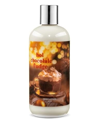 Freida & Joe Hot Chocolate Fudge Body Lotion – 10oz Moisturizing Lotion with Shea Butter & Vitamin E | Hydrating Scented Body Cream | Warm Cocoa & Vanilla Fragrance Valentines Gift