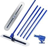 Stainless Steel Concrete Float - 46 x 8" Bull Float Concrete Finishing Tools Kit With 4 x 3.8 Feet Float Handle Concrete Surface Smoothing Tool