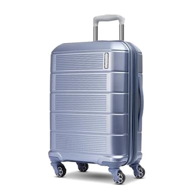 American Tourister Stratum 2.0 Expandable Hardside Luggage with Spinner Wheels, Slate Blue, Carry-on