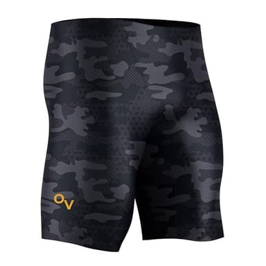 Onvous Men's Athletic Swim Jammers | Size 28-38, Black, Camo