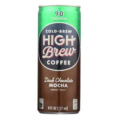 High Brew Coffee Dark Chocolate Mocha Coffee, 8 Fluid Ounce - 12 per case.