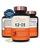 Live Conscious Vitamin K2 MK7 with D3 Supplement | Bone & Heart Health Support - Patented Vitamin K & Vitamin D3 5000 IU - 60 Softgels
