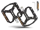 Home Warehouse Bicycle Pedals - 9/16" - Non-Slip Aluminum BMX Pedals with Reflectors - Lightweight Mountain Bike Pedals - Bike Pedal Incl. Allen Key