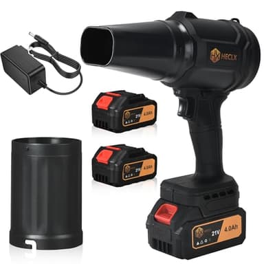 Snow Blower Cordless,Leaf Blower Cordless with Battery and Charger,Car Dryer Air Blower,Handheld Leafs Blower Dryer air blowers for Patio Cleaning（Black）