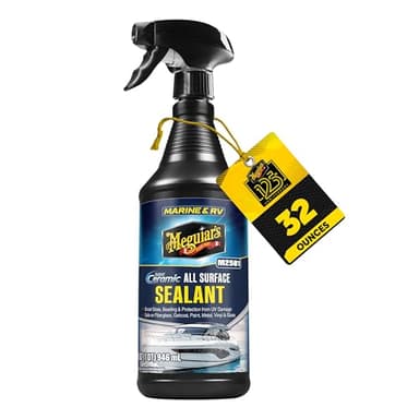 Meguiar's Marine & RV Hybrid Ceramic All Surface Sealant - Premium Fiberglass and Gel Coat Sealant that Boosts Gloss, Beading & Protection from UV Damage - Easy to Apply and Wipe Off – 32 Oz Spray