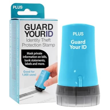 PLUS The Original Guard Your ID Advanced Security Roller 2.0 for Identity Theft Prevention Stamping Turquoise