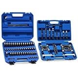 Orion Motor Tech 2 in 1 Bushing Driver Tool & Bearing Press Kit, Complete Bushing & Bearing Service Kit with 2" and 3" Jaws, 5 Ton Capacity Bearing Separator, Heavy Duty Wheel Bearing Puller Tool Set