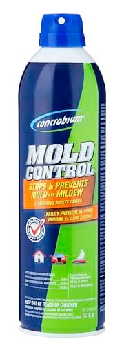 Concrobium Mold Control Aerosol, 14.1 oz – Eliminates & Prevents Mold – EPA Registered, Bleach-Free, Odorless, VOC-Free – For Indoor & Outdoor Surfaces, Mid-Sized Jobs, and Hard-to-Reach Areas
