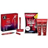 Colgate Optic White Overnight Teeth Whitening Pen & Optic White Pro Series Whitening Toothpaste with 5% Hydrogen Peroxide, Stain Prevention, 3 oz Tube, 2 Pack