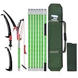 Scalebeard 26FT Pole Saws for Tree Trimming, Lightweight & Sturdy Tree Pruner with Thickened Saw Blade and Scissors for High Branches Trimming, Extendable Tree Trimmer for Pruning Palms and Shrubs
