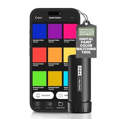 Spectro 1 Pro Spectrophotometer Paint Color Matching Tool with Charging Cable & Carrying Pouch, Portable Color Reader, Colorimeter Spectrometer Color Sensor, Paint Scanner & Color Meter for Designers