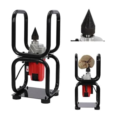 Electric Firewood Splitting Machine, 110V 3300W Log Splitter for Wood Within 24cm/9.45in Electric Powered Wood Splitter Wood-Chopping Tool for Splitting Redwood, Cedar, Pine, Oak, Poplar, Elm