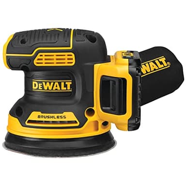 DEWALT 20V MAX Orbital Sander Cordless, 5-Inch Sander Tool, 2.Ah, 8,000-12,000 OPM, Variable Speed Dial, Storage Bag, Battery and Charger Included (DCW210D1)