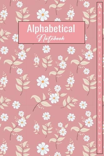 A To Z Notebook: A5 Lined Notebook with Alphabetical Tabs Printed | Small Notebook Organizer | 4 Pages per Letter | A5 Notebook-journal with alphabet index. A5 Size