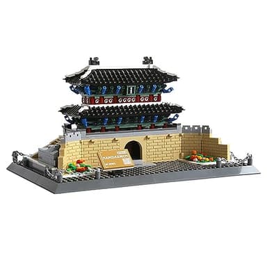 Vyytoz Namdaemun Gate Seoul South Korea Building Set (900 Pieces), Architecture Building Blocks Toys, Home Décor Model Gifts for Kids and Adults