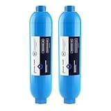 GLACIER FRESH Garden Hose End Pre-Filter for Swimming Pool, Hot Tubs, Spa, Inflatable Pool, Ponds, Greatly Reduces Bad Taste, Odors, Chlorin and Sediment, up to 8,000 Gallons, 2 Pack