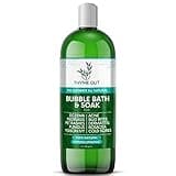 All Natural, Organic Plant Based Bubble Bath - Hypoallergenic Skin-Soothing Thyme Eczema Bath Soak with Colloidal Oatmeal - Sensitive Skin Bubble Bath for Kids & Adults - 16oz