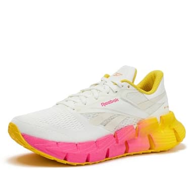 Reebok Floatzig Running Shoes for Women, Chalk/Sand/Atomic Pink, 6.5