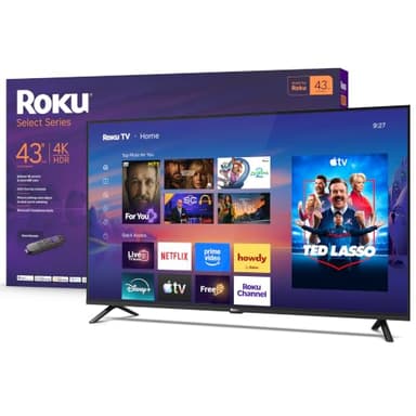 Roku 43-Inch Select Series Smart TV 2026-4K (2160p) HDR TV - RokuTV