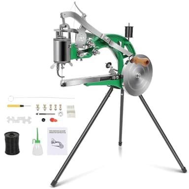 Leather Sewing Machine, Manual Cobbler Sewing Machine Leather, Shoe Repair Machine with Dual Cotton Nylon Line Canvas for Shoe Tents and Belt