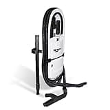 InterVac Design Corp InterVac Garage Vacuum Cleaner for Workshop, 1 Gallon Garage Vacuum Wall Mounted, Stretch Hose Shop Vacuum for RVs, Boats, Cabins and Utility Rooms, GarageVac (White)