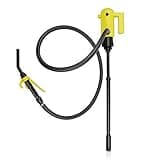 TERA PUMP TReDRUME 12V Electric Fuel Pump (Gasoline Diesel Bio Diesel etc.) Telescopic Fuel Transfer Drum Pump (4.2 GPM) for Use On 15, 30, and 55 gal with 6.6 ft Discharge Hose N Nozzle