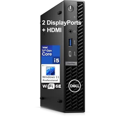 Dell OptiPlex 7020 MFF Mini PC 7000 Micro Form Factor Business Desktop Computer, Intel Hexa-Core i5-12500T, 16GB DDR5 RAM, 512GB PCIe SSD, WiFi6E, 2 DisplayPort + HDMI, Windows 11 Pro