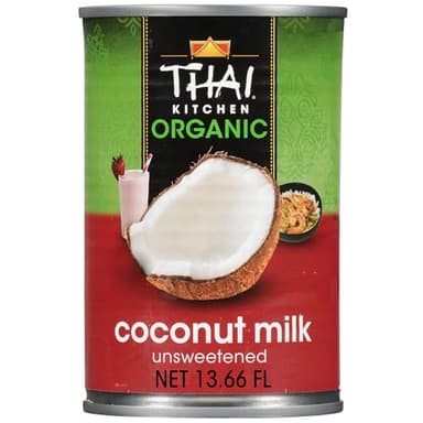 Thai Kitchen Organic Unsweetened Coconut Milk, 13.66 fl oz (Pack of 12)