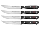 WÜSTHOF Gourmet 4-Piece Steak Knife Set, Black