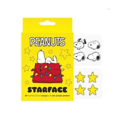 Starface Hydro-Star Sleepy Snoopy Pimple Patches, Hydrocolloid, Absorb Fluid and Reduce Redness, Vegan and Cruelty-Free Skincare (32 Count)