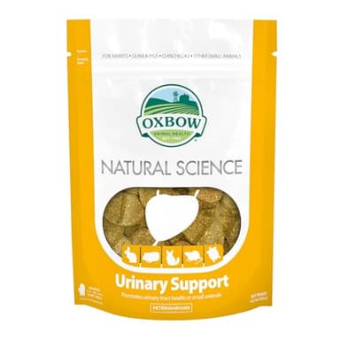 Oxbow Natural Science Urinary Support, Urinary Supplement for Rabbit & Guinea Pig, Made with Oxbow Timothy Hay, Includes Cranberry, Astragalus Root, Pumpkin Seed, Made in USA, 4.2 oz Bag