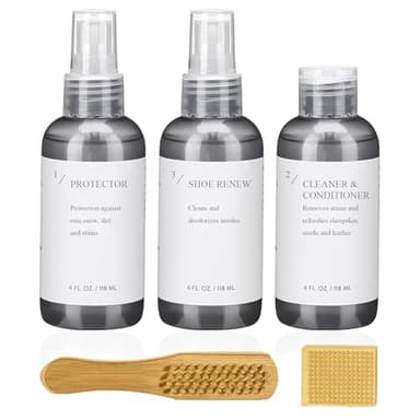 UGOOOSI Suede Shoe Cleaner Kit, Shoe Care Kit with Shoe Cleaner, Protector, Waterproof Spary, Brush & Eraser, Shoe Cleaning kit for Suede Shoes, Boots, Sheepskin, Nubuck