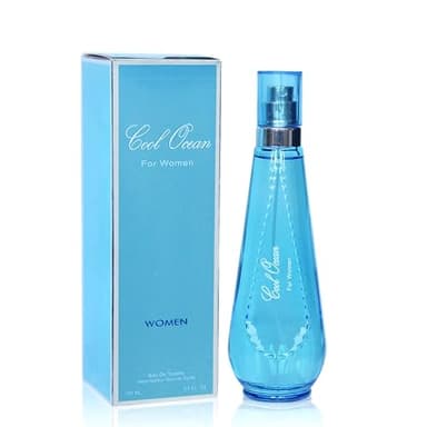 AFLUXE Cool Ocean Women Perfume–Bold & Sophisticated Scent Eau De Parfum With Citrus,Spice,And Woody Notes Long Lasting Natural Spray Fragrance 3.4 Fl Oz