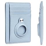 Hawanik Slim Minimalist Front Pocket Air Tag Wallet, RFID Blocking Card Holder Wallet with Airtag Holder