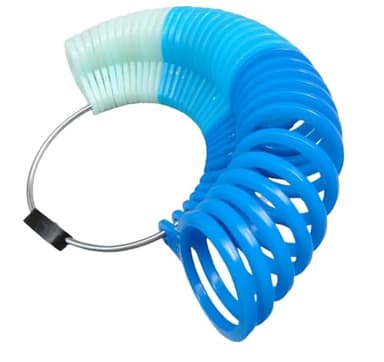 TAURISH Finger Ring Sizer Gauge Set - 36 Plastic Ring Sizes 1 to 15-1/2 Finger Size Measuring Tool for Jewelry Making, Jewelers, and Personal Use