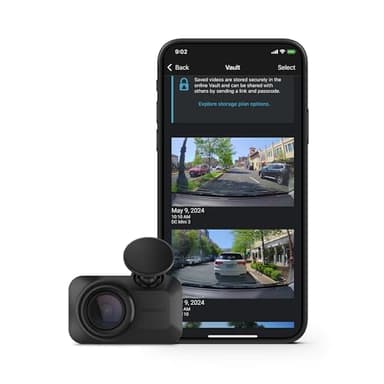 Garmin Dash Cam™ Mini 3, Ultracompact 1080p HD Dash Cam with a 140-degree Field of View, Built in Clarity™ Polarizer, Voice Controlled, Automatic Recording