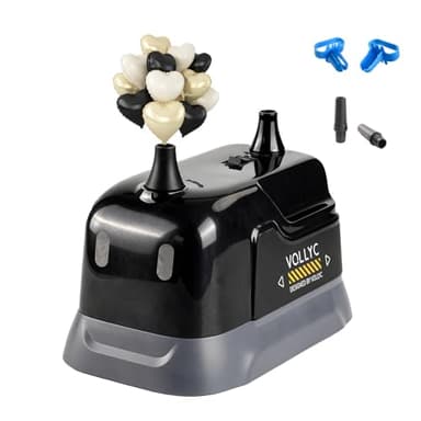 VOLLYC Balloon Pump Electric, Dual Nozzle Balloon Inflator Air Pump, Fast & Easy Inflation for Party Decorations, Birthday, Wedding, Baby Shower – Lightweight, Portable Balloon Blower Machine