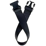 Fanny Pack Extender Belt | Elastic Strap Extender for Bum Bag & Crossbody Bags in Black
