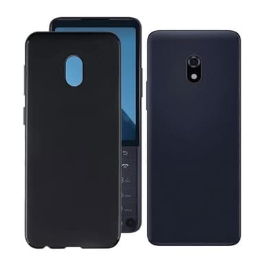 YQINHHME Case for Duoqin F22 Pro (3.54"), Black Soft TPU Bumper Phone Case, Slim Shockproof Silicone Military Grade Drop Protective Shell for Duoqin F22 Pro - Black