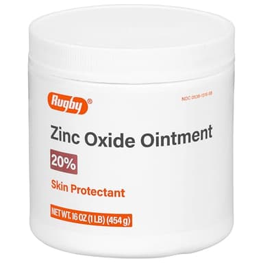 Rugby Zinc Oxide Ointment Skin Protectant - 20% - 16 Oz (1lb) (454 g) (1 Pack)